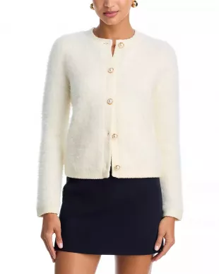 Brushed Pearl Button Cardigan