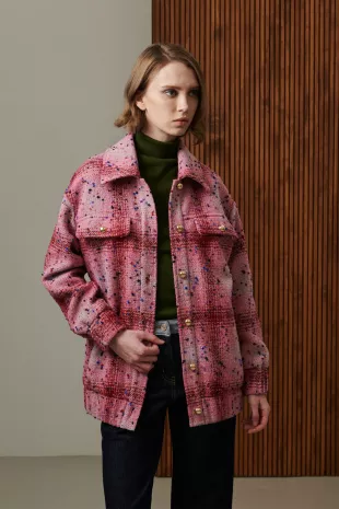 Maxine Bomber Tweed Jacket