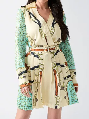 The Young And The Restless 2026 Hayley Erin Chain Print Mini Dress