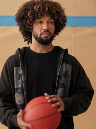 SNL S52 Jalen Brunson Brown Graphic Hoodie