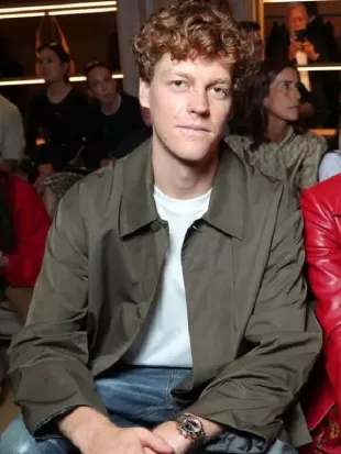 Jannik Sinner 2026 Milan Fashion Week Brown Jacket