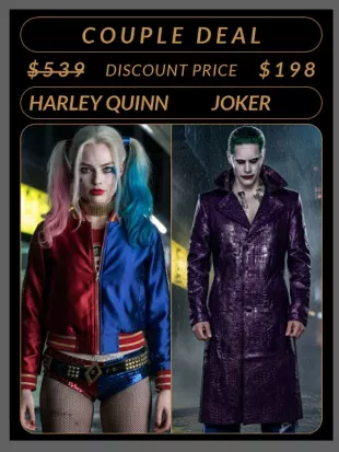 Harley Quinn & Joker Couples Halloween Costume