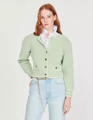 Fancy Stitch Knitted Cardigan