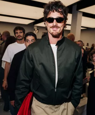 Milan Fashion Week Jacob Elordi Green Jacket
