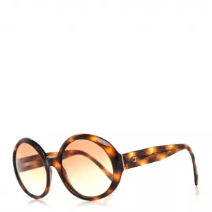 Quilted CC Mod Sunglasses 5120 Tortoise
