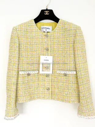 24C Runway Yellow Tweed Jacket