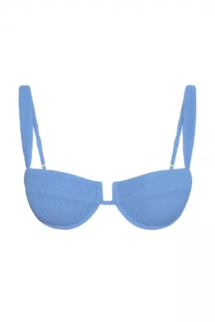 Cala Roja Top Azure Crinkle