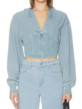 Ted Lasso S04 Juno Temple Blue Corset Hoodie