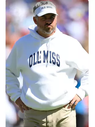 Ole Miss Rebels Pete Golding 2026 White Hoodie