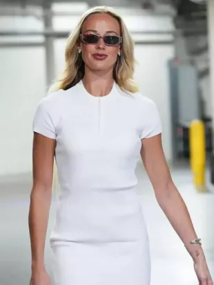 Sophie Cunningham Aces v Fever White Dress
