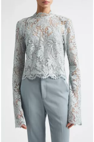 Margot Lace Mock Neck Top