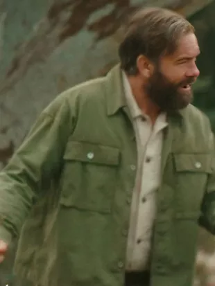 Last Seen S01 Brendan Cowell Olive Green Overshirt