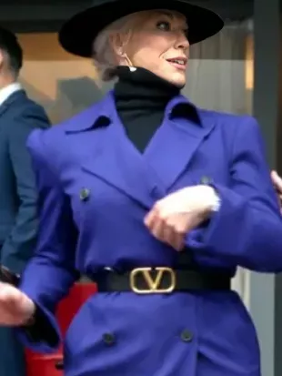 Ted Lasso S04 Hannah Waddingham Purple Coat