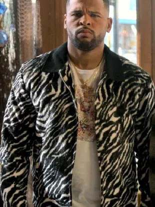Ted Lasso S04 Kola Bokinni Zebra Print Jacket