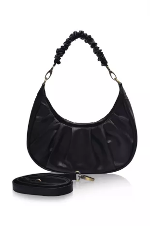 Camille Ruched Leather Bag