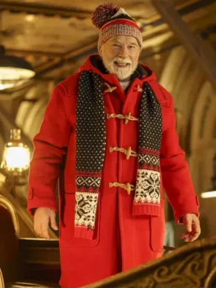 The Man with the Bag 2026 Arnold Schwarzenegger Santa Coat