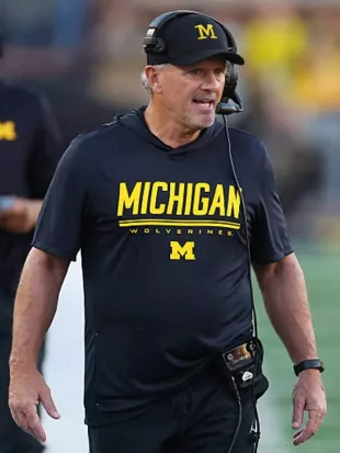 Kyle Whittingham 2026 Michigan Wolverines Black Hooded T-Shirt