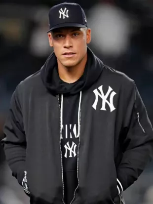 Aaron Judge Wild Card Series 2026 Yankees Dugout Jacket