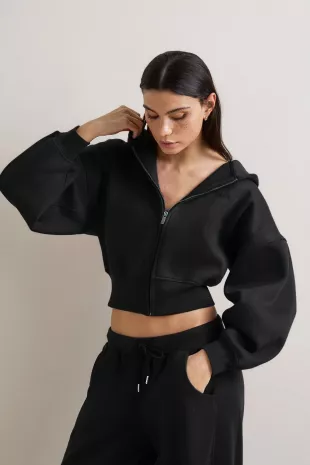 Cocoon Zip Through Hoodie