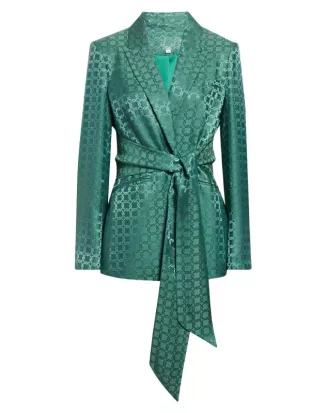 Ted Lasso S04 Hannah Waddingham Green Tie Waist Blazer