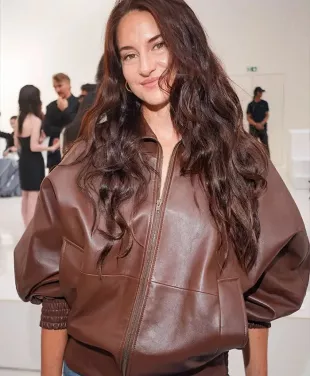 PFW Shailene Woodley Brown Jacket