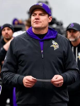 Minnesota Vikings Kevin O’Connell Black Bomber Jacket