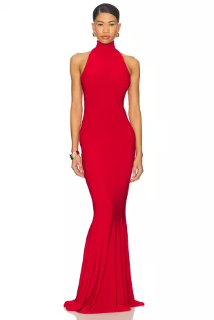 Halter Turtle Fishtail Gown