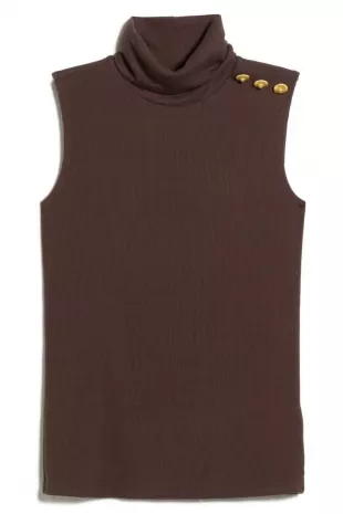 Ceci Sleeveless Turtleneck Sweater