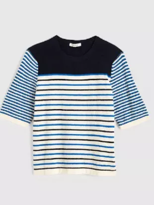 RJ Decker S02 Shantel VanSanten Striped Sweater Tee