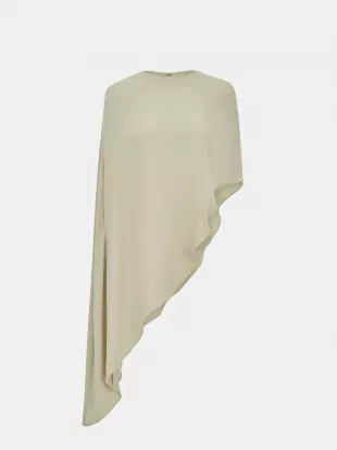 Amia Asymmetric Satin Blouse