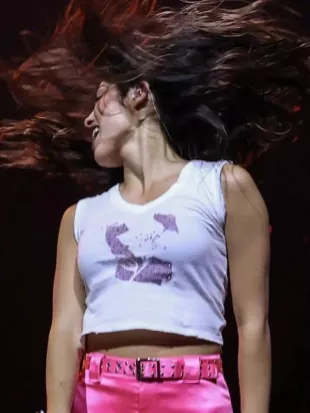 Olivia Rodrigo 2026 The Unraveled Tour Kick Crop Tank Top