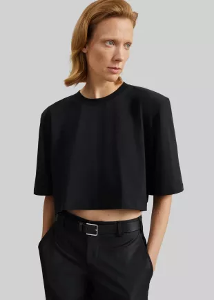 Kelan Padded Cropped Tee