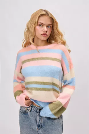 Hawley Oversized Stripe Wool Jumper