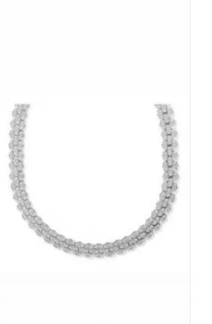 Cobra Pavé Diamond Wide Collar Necklace