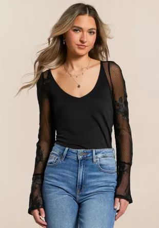 Pieced Lace Top