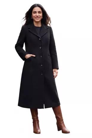 Full Length Wool Blend Coat