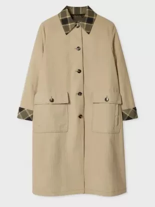 War S01 Phoebe Fox Beige Cotton Coat