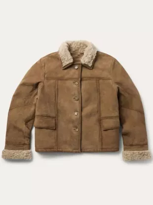 Marshals S02 Dolly Weaver Suede Shearling Jacket