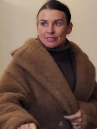 The Real Rooneys 2026 Coleen Rooney Brown Teddy Coat