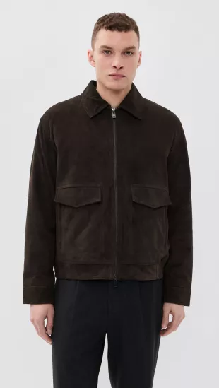 Reece Suede Aviator Jacket