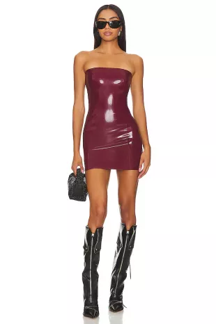 Kumari Latex Mini Dress
