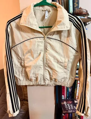 Cropped Windbreaker Jacket