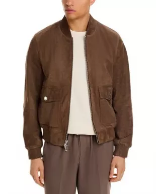 Suede Bomber Jacket