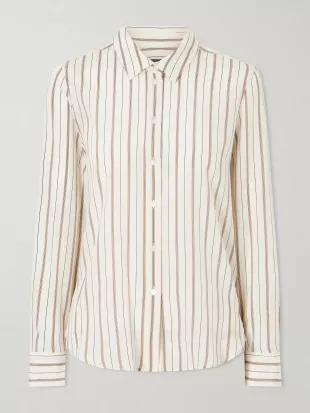 Gaia Striped Silk Shirt