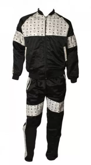 Logo Printed Black & White Tracksuit