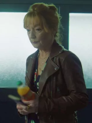 Marble Hall Murders 2026 Lesley Manville Floral Print Midi Dress
