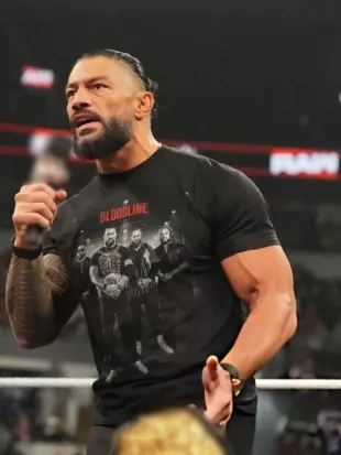 Roman Reigns Monday Night RAW Black T-Shirt