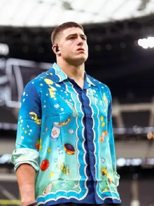 George Karlaftis Blue Gradient Kaspia New York Shirt