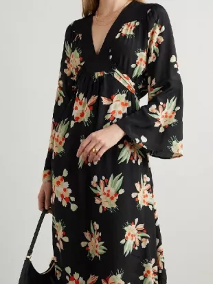 Marble Hall Murders S01 Susan Ryeland Floral Print Dress