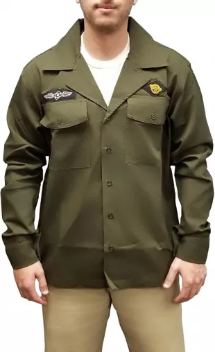 Green Army Shirt Costume